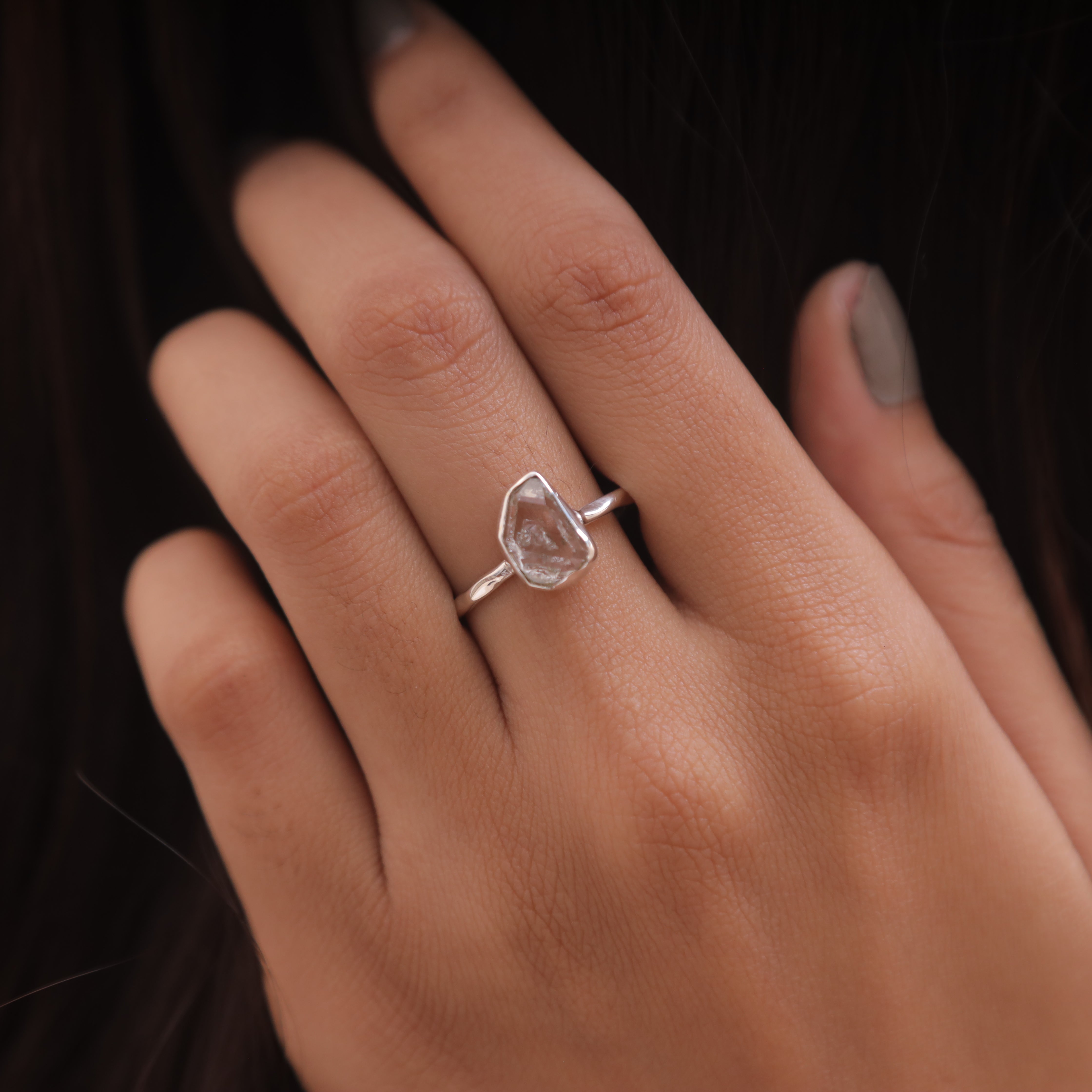 Herkimer Sterling Silver Ring