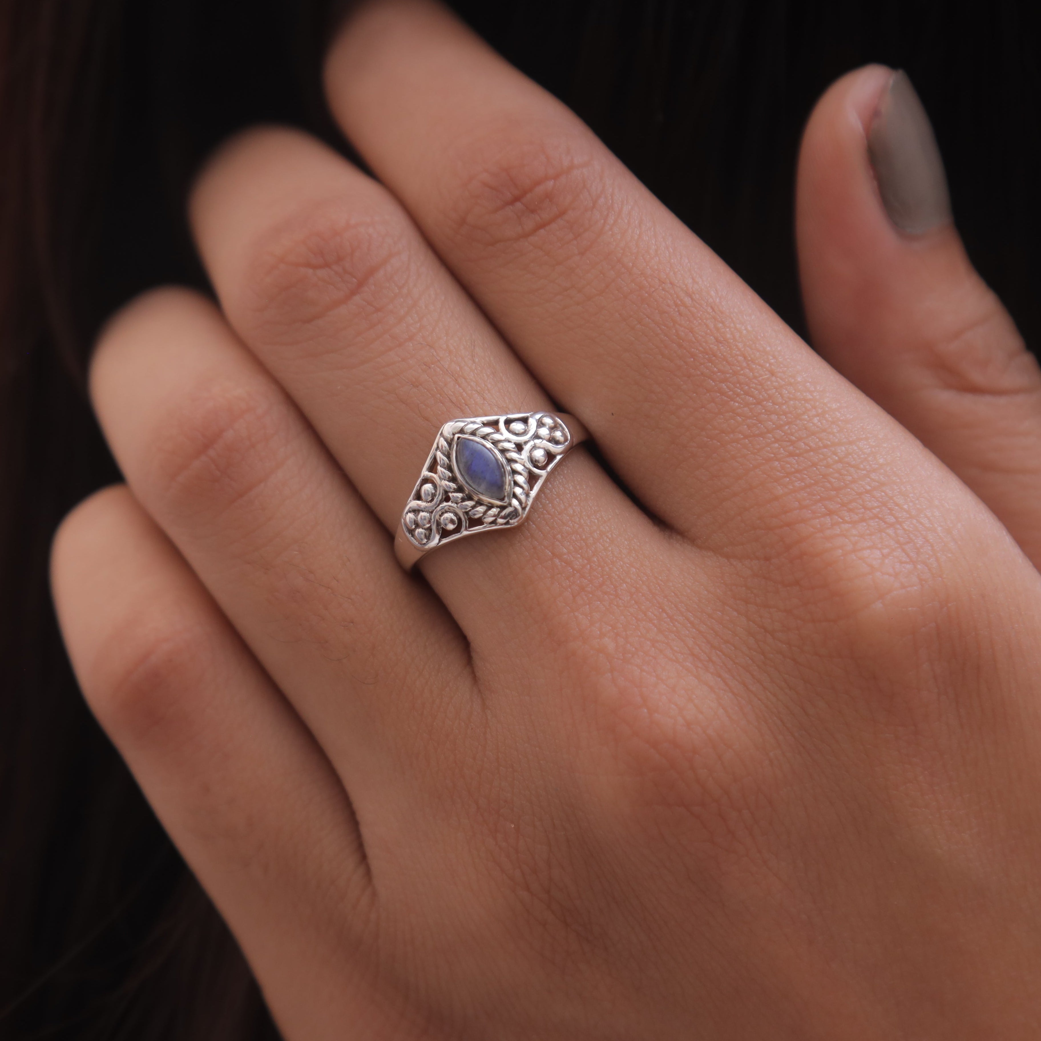 Labradorite Sterling Silver Ring
