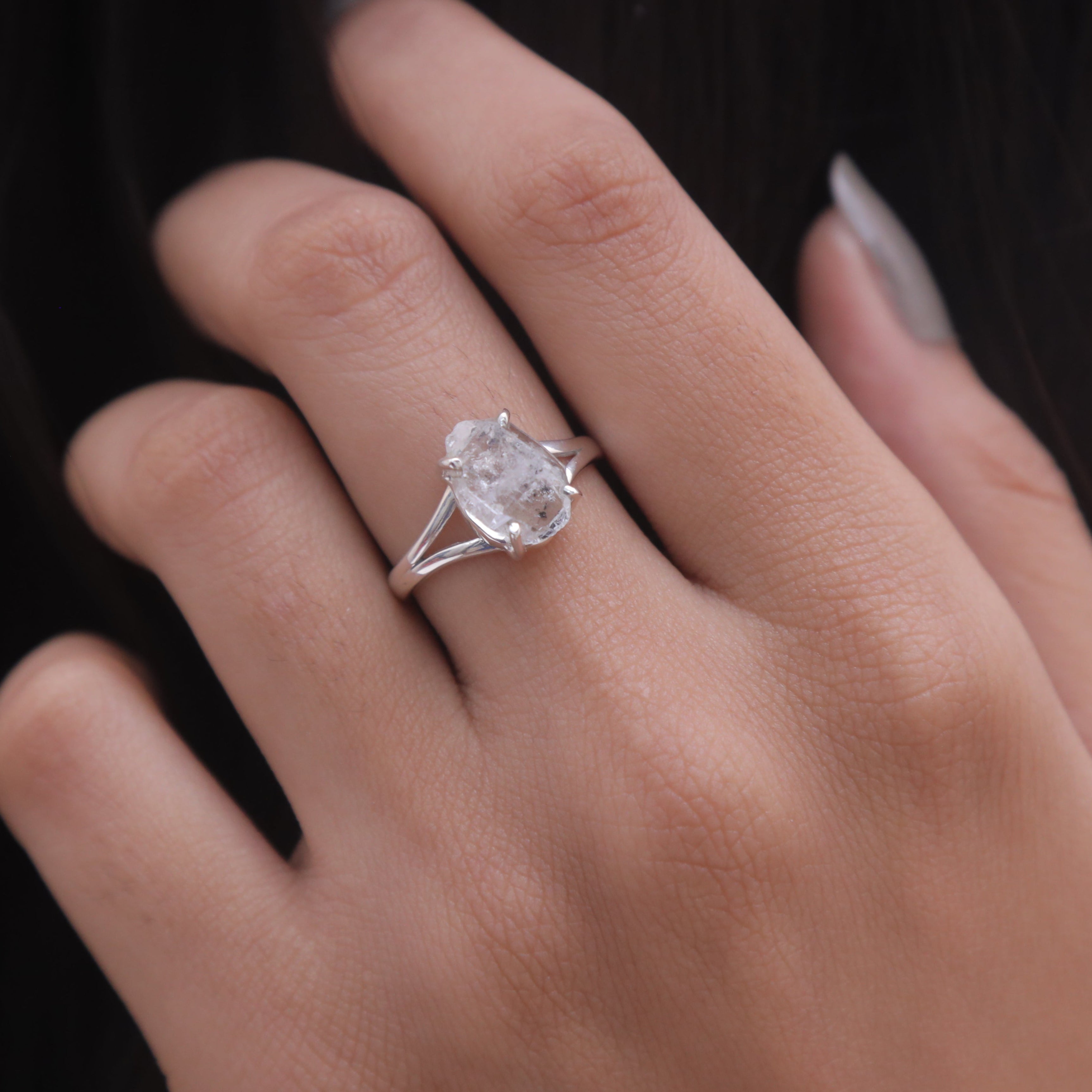 Herkimer Sterling Silver Ring