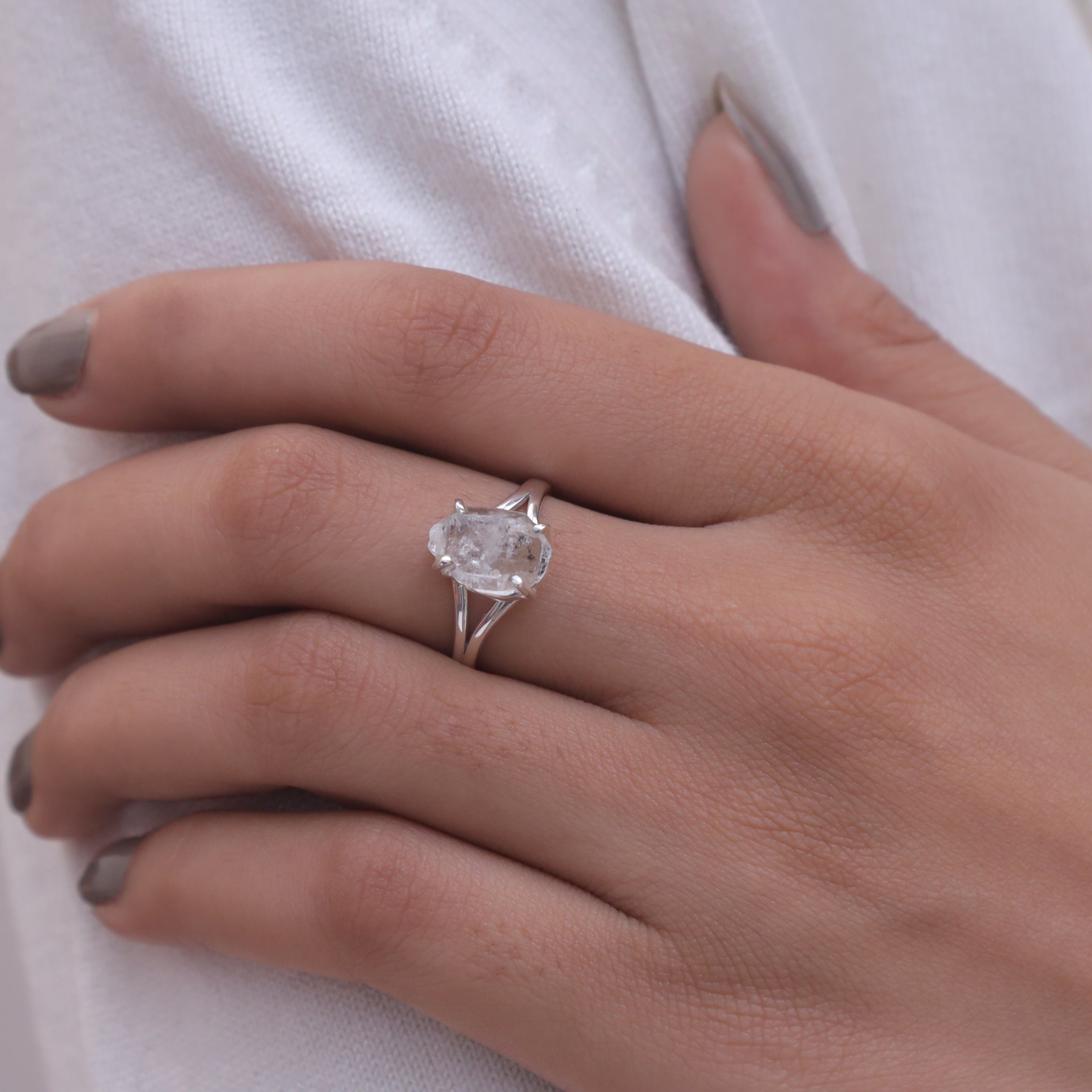 Herkimer Sterling Silver Ring