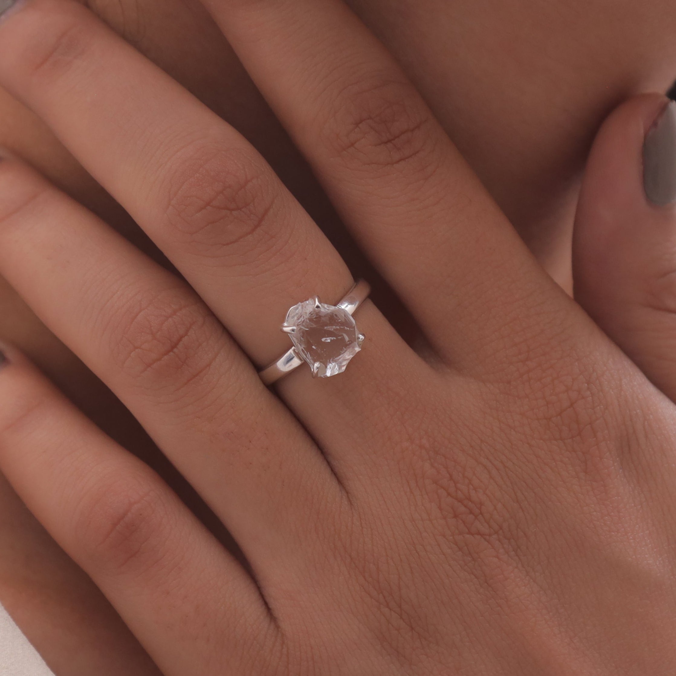 Herkimer Sterling Silver Ring