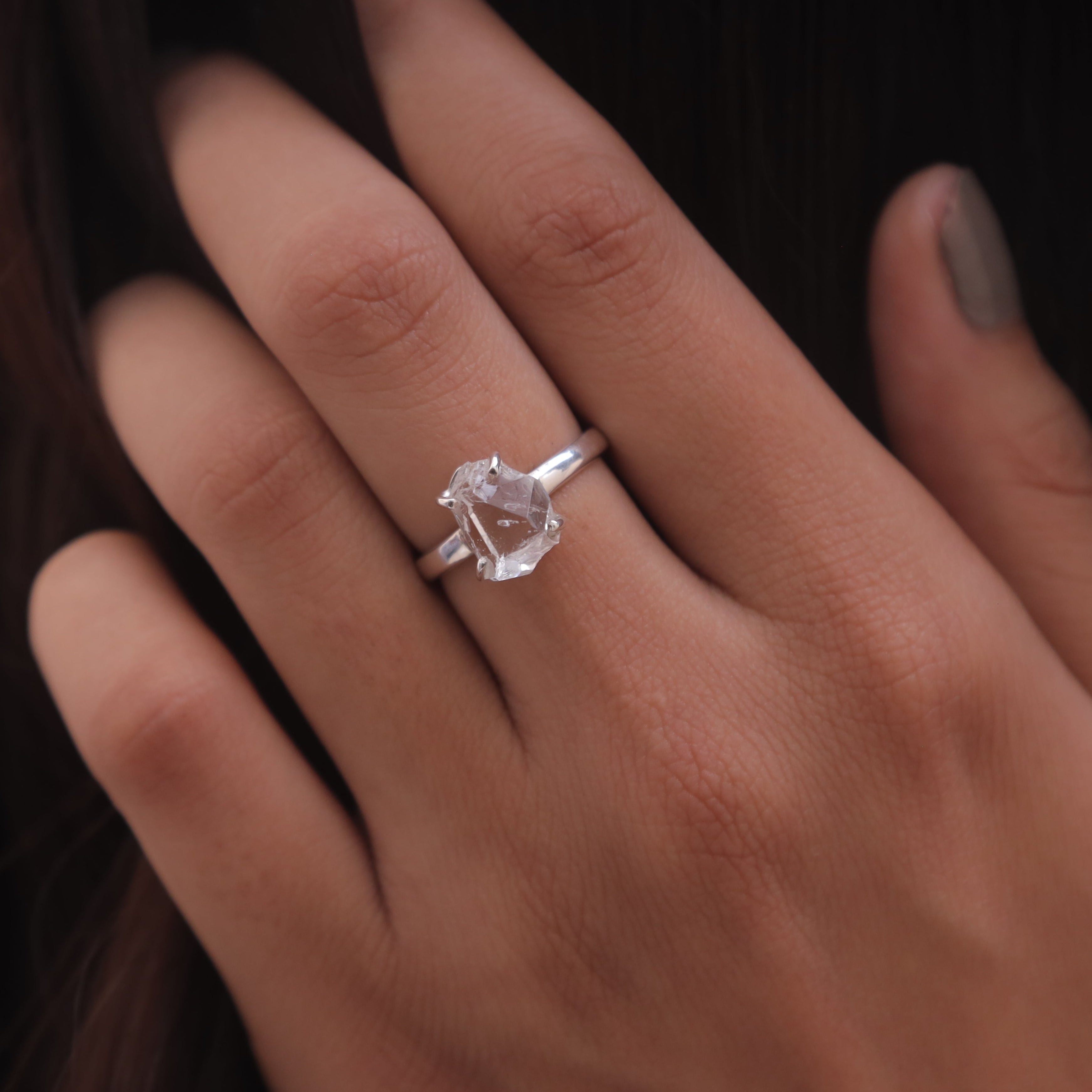 Herkimer Sterling Silver Ring