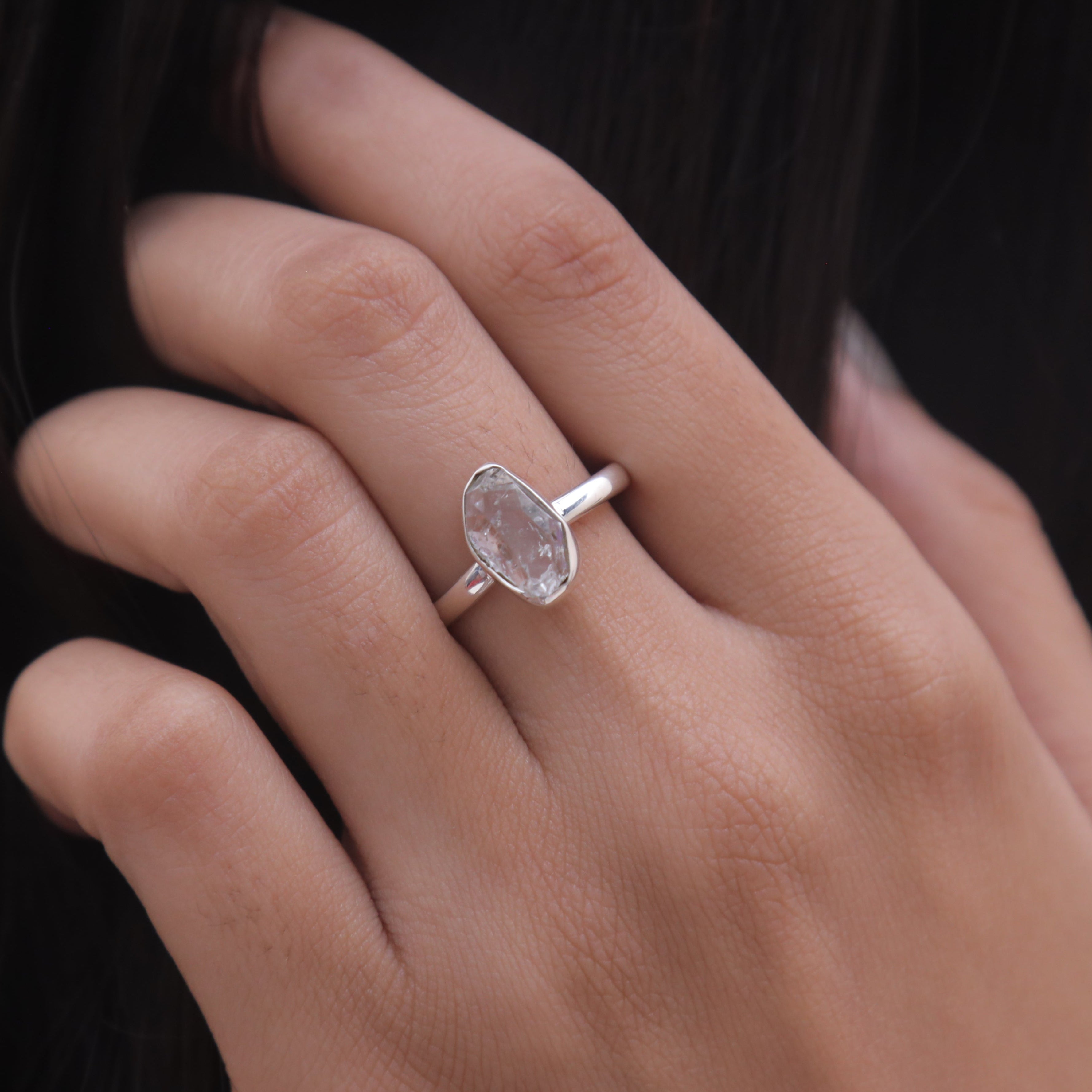 Herkimer Sterling Silver Ring