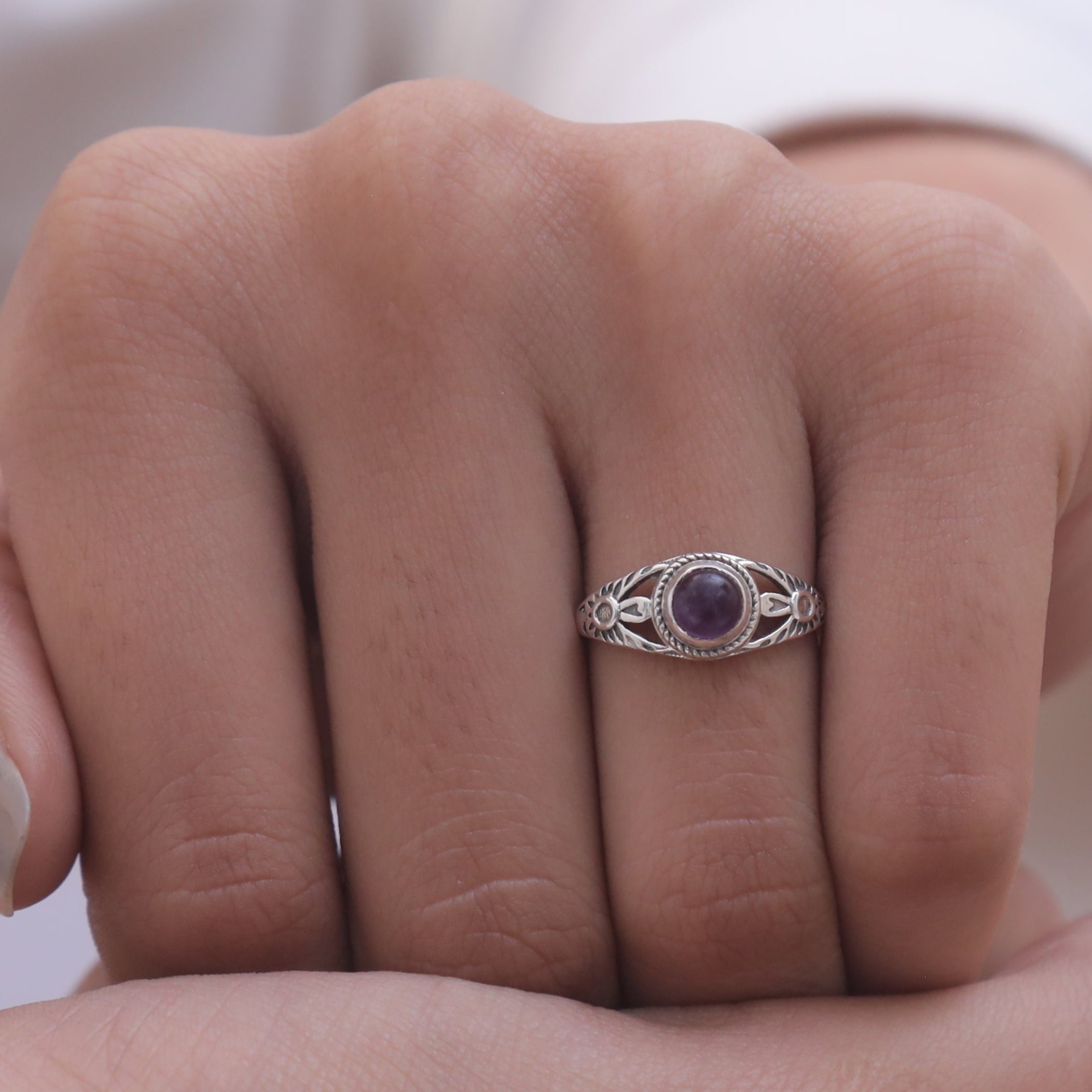 Amethyst Sterling Silver Ring