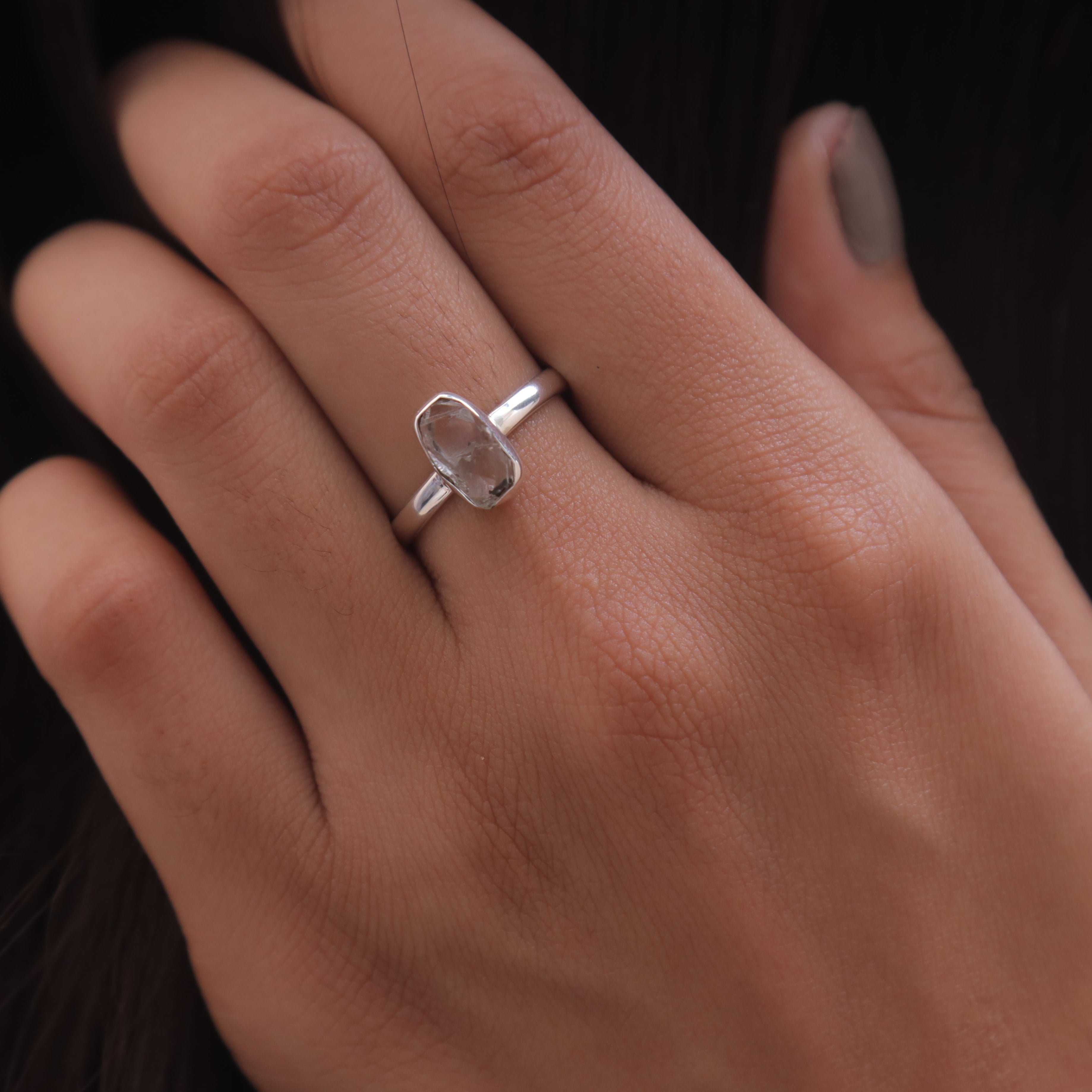 Herkimer Sterling Silver Ring