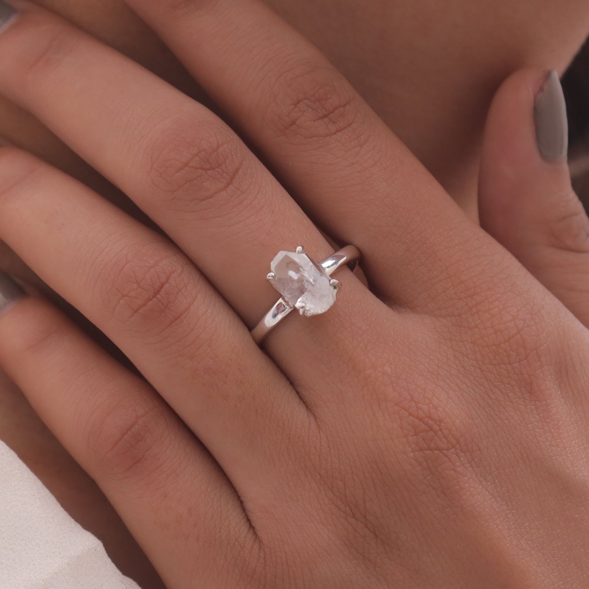 Herkimer Sterling Silver Ring