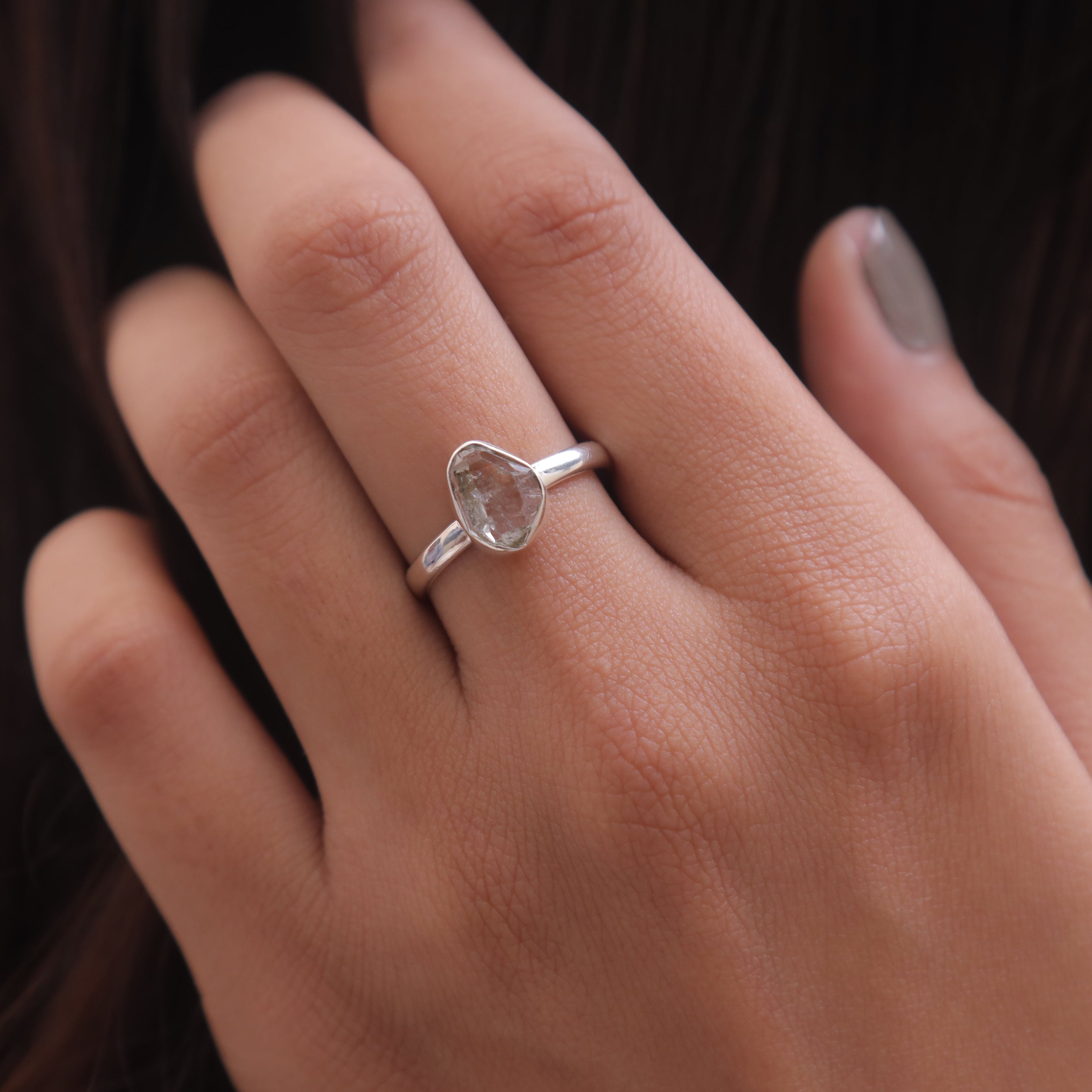 Herkimer Sterling Silver Ring