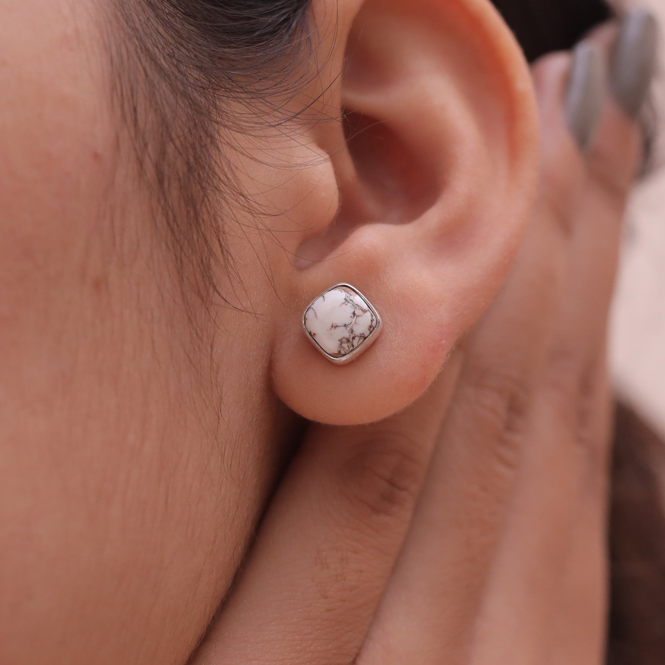 Wild Horse Sterling Silver Stud Earrings