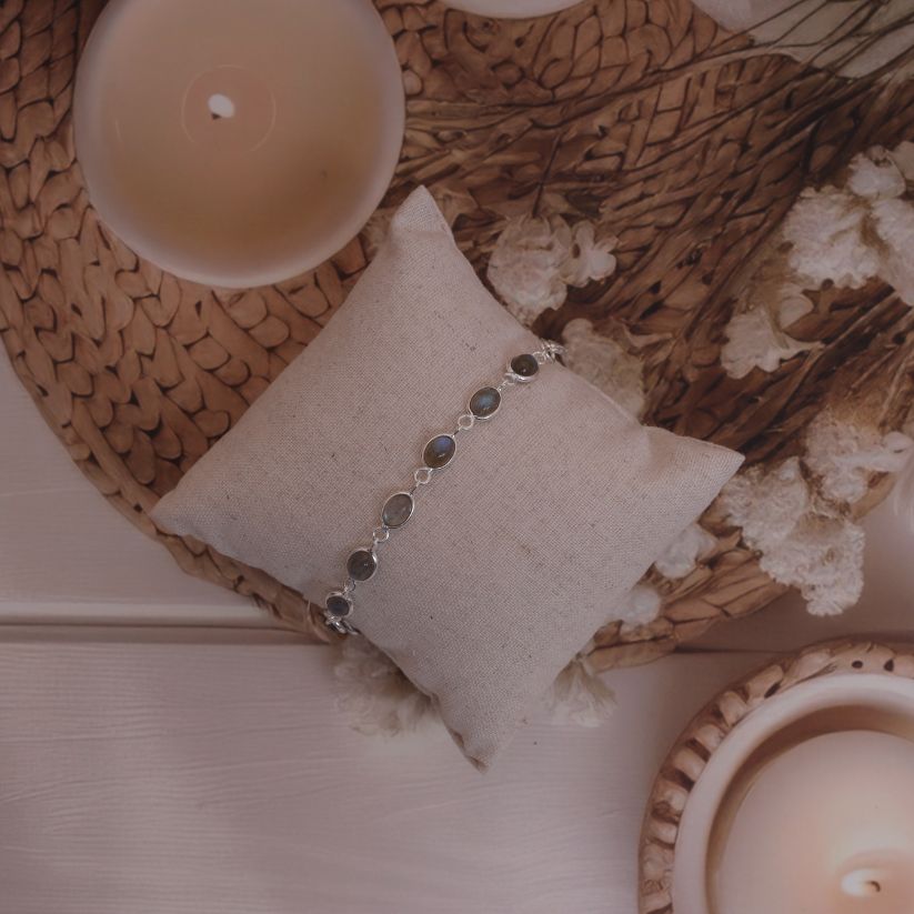 Labradorite Sterling Silver Bracelet