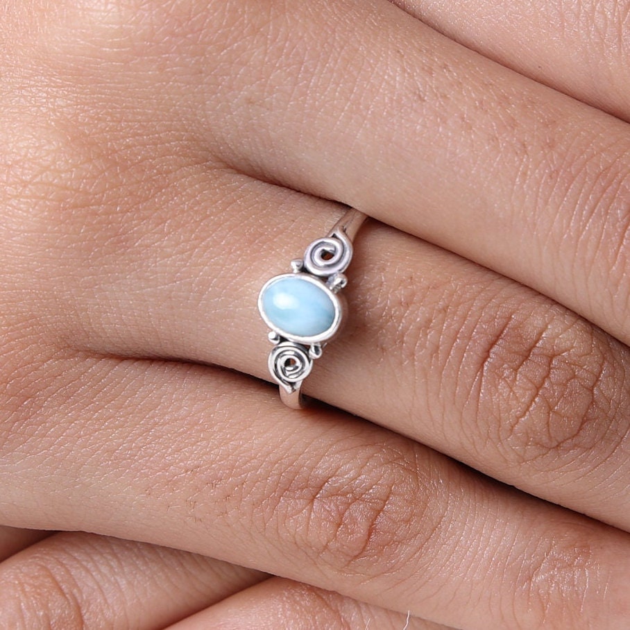 Dominican Larimar Sterling Silver Ring