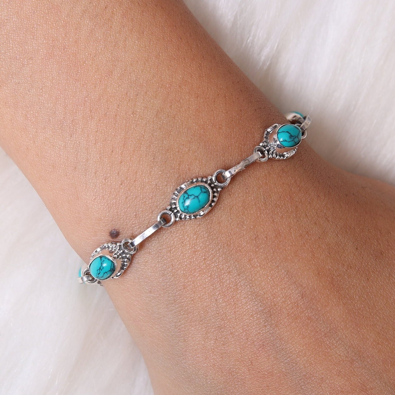 Turquoise Sterling Silver Bracelet