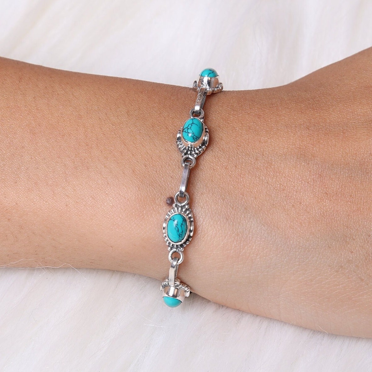 Turquoise Sterling Silver Bracelet