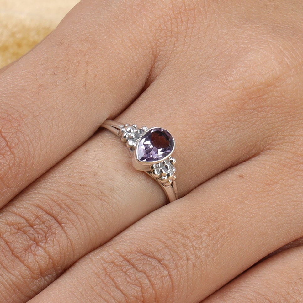 Amethyst Sterling Silver Ring