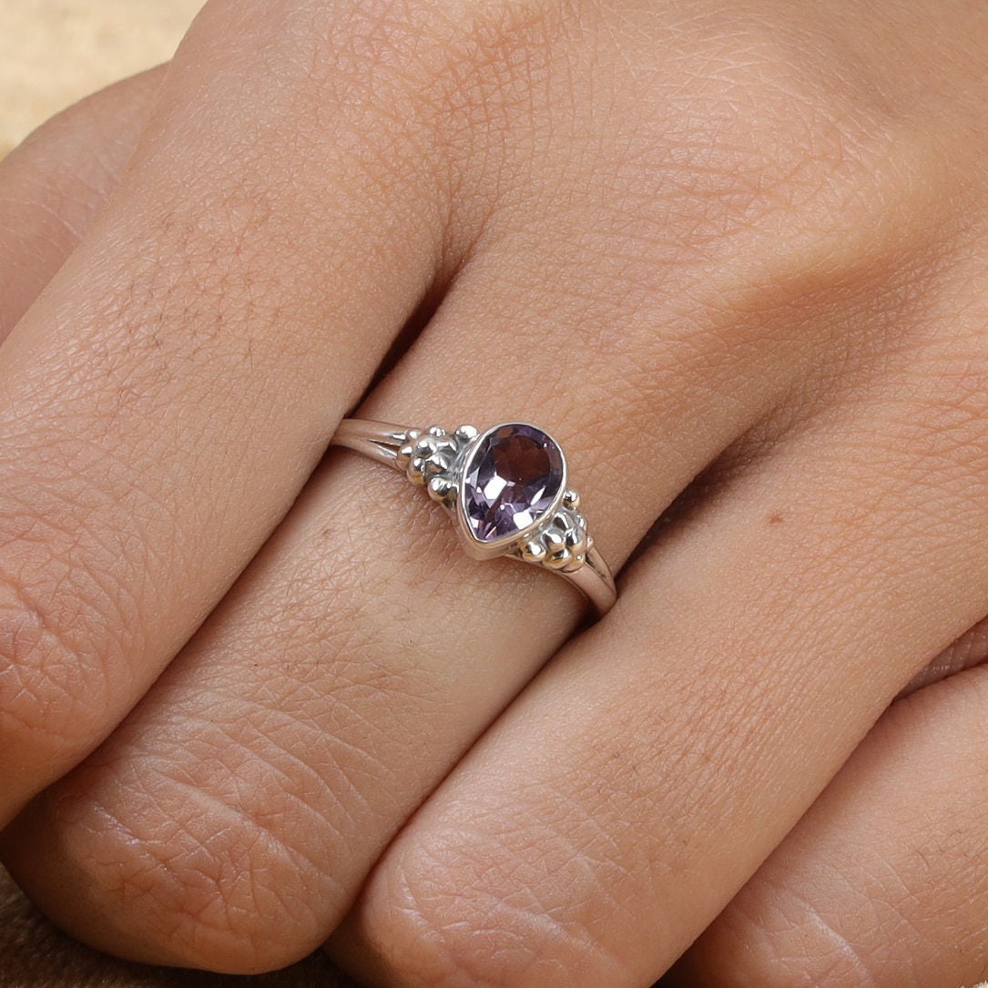 Amethyst Sterling Silver Ring