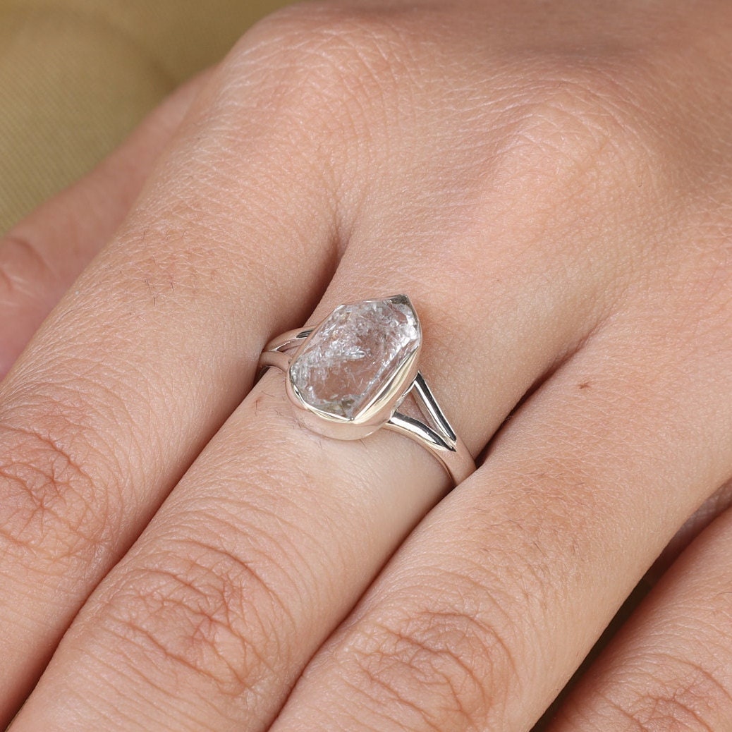 Herkimer Diamond Sterling Silver Ring