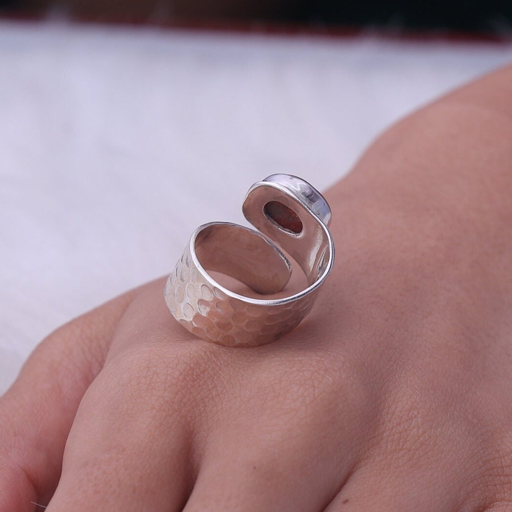 Sunstone Sterling Silver Ring