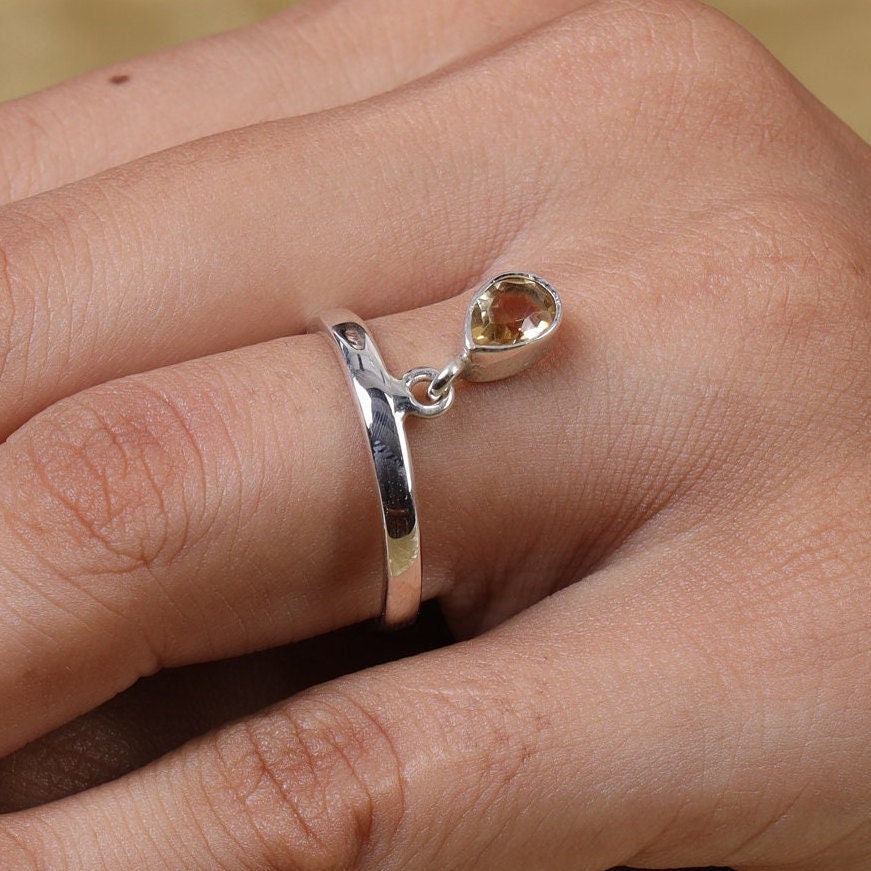 Citrine Sterling Silver Ring