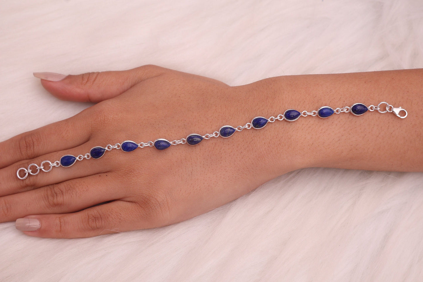 Lapis Lazuli Sterling Silver Bracelet