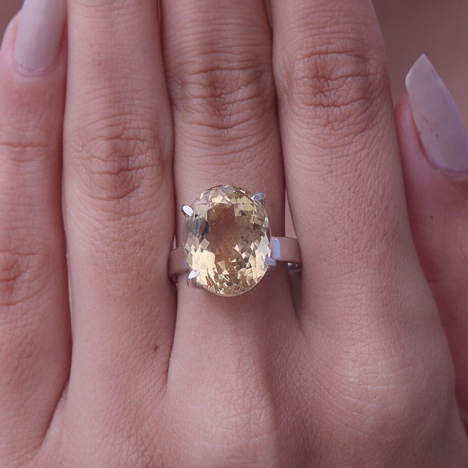 Citrine Sterling Silver Ring