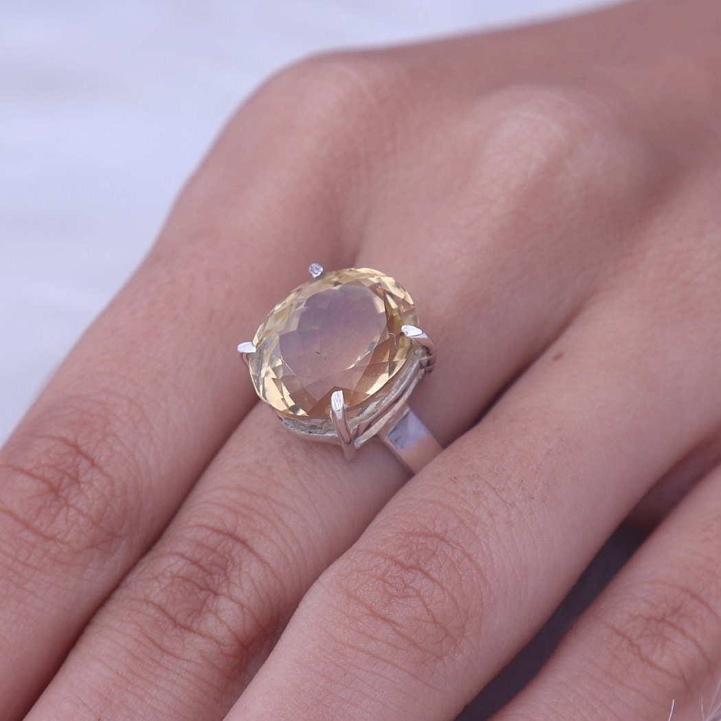 Citrine Sterling Silver Ring