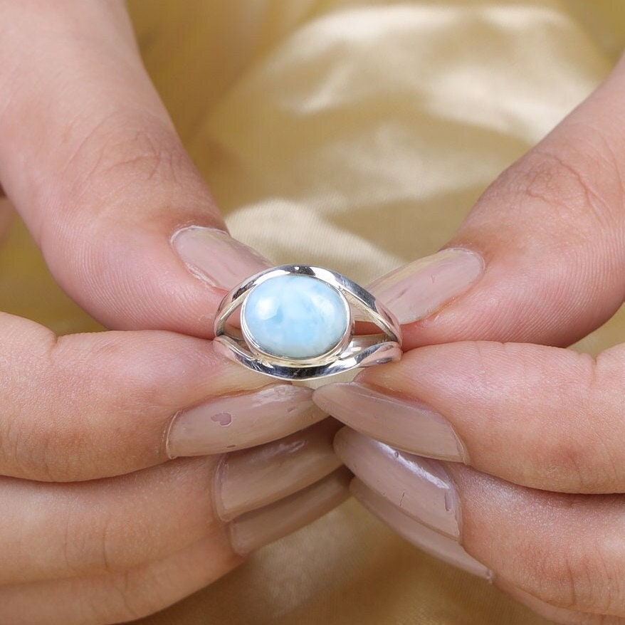 Dominican Larimar Sterling Silver Ring