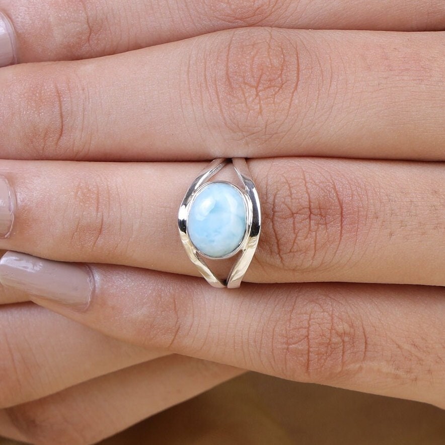 Dominican Larimar Sterling Silver Ring