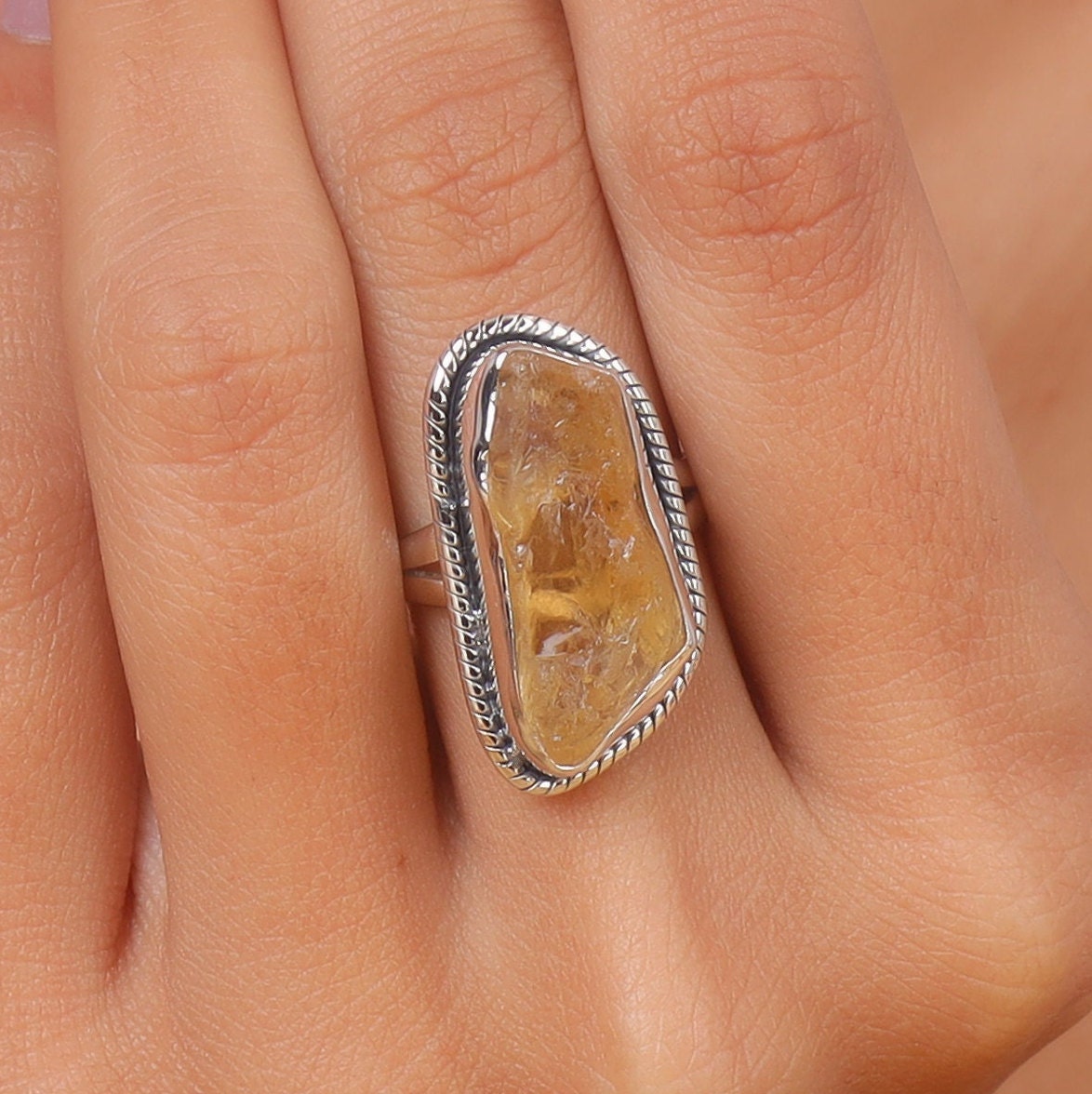 Citrine Sterling Silver Ring