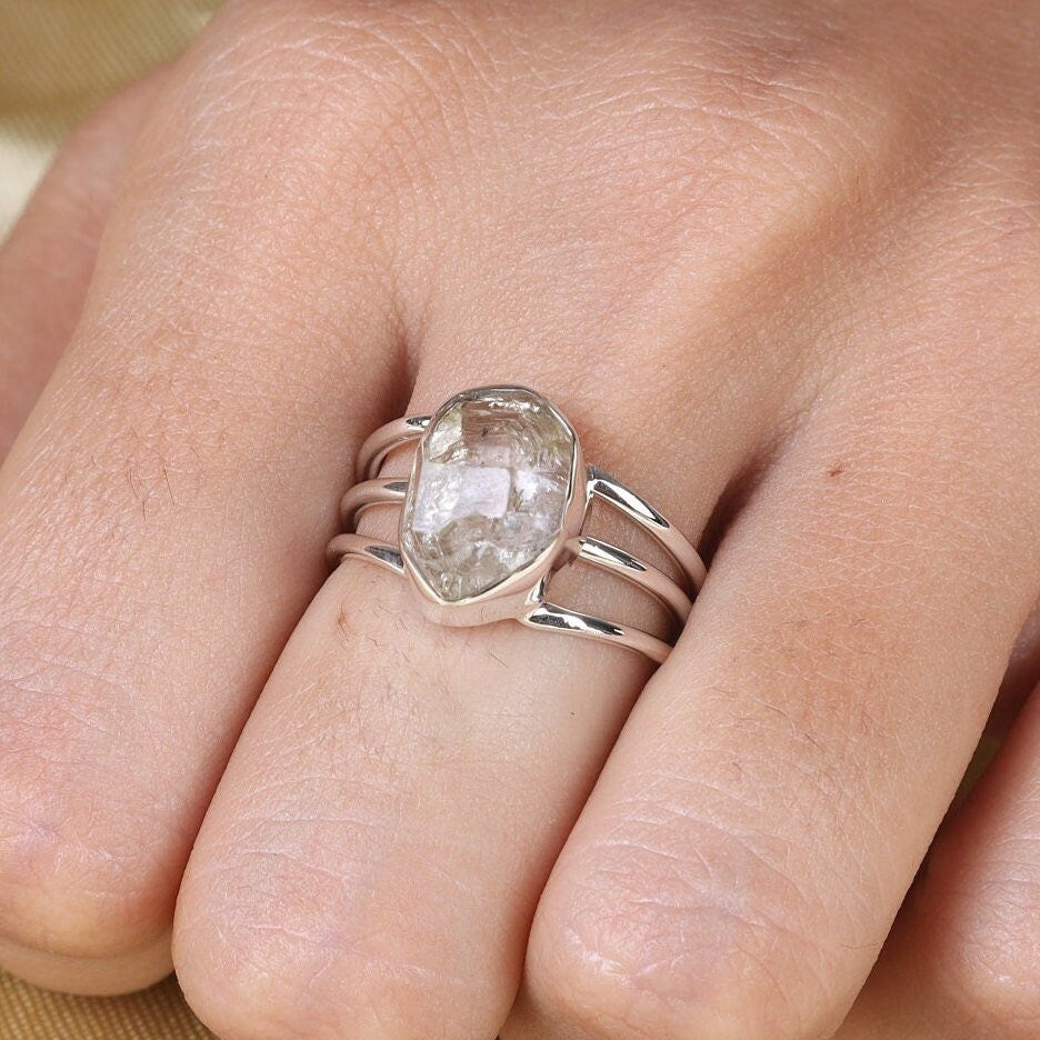 Herkimer Diamond Sterling Silver Ring