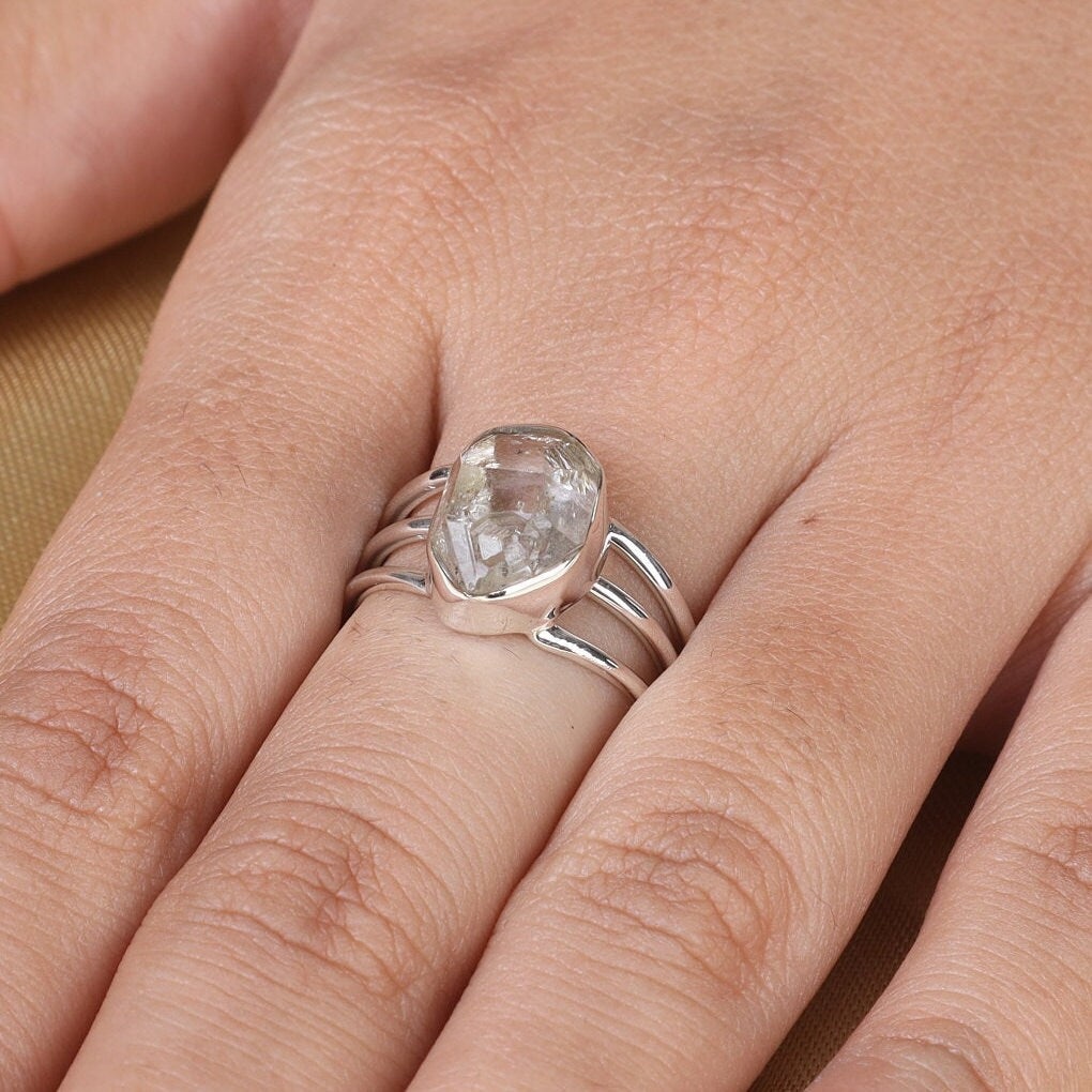 Herkimer Diamond Sterling Silver Ring