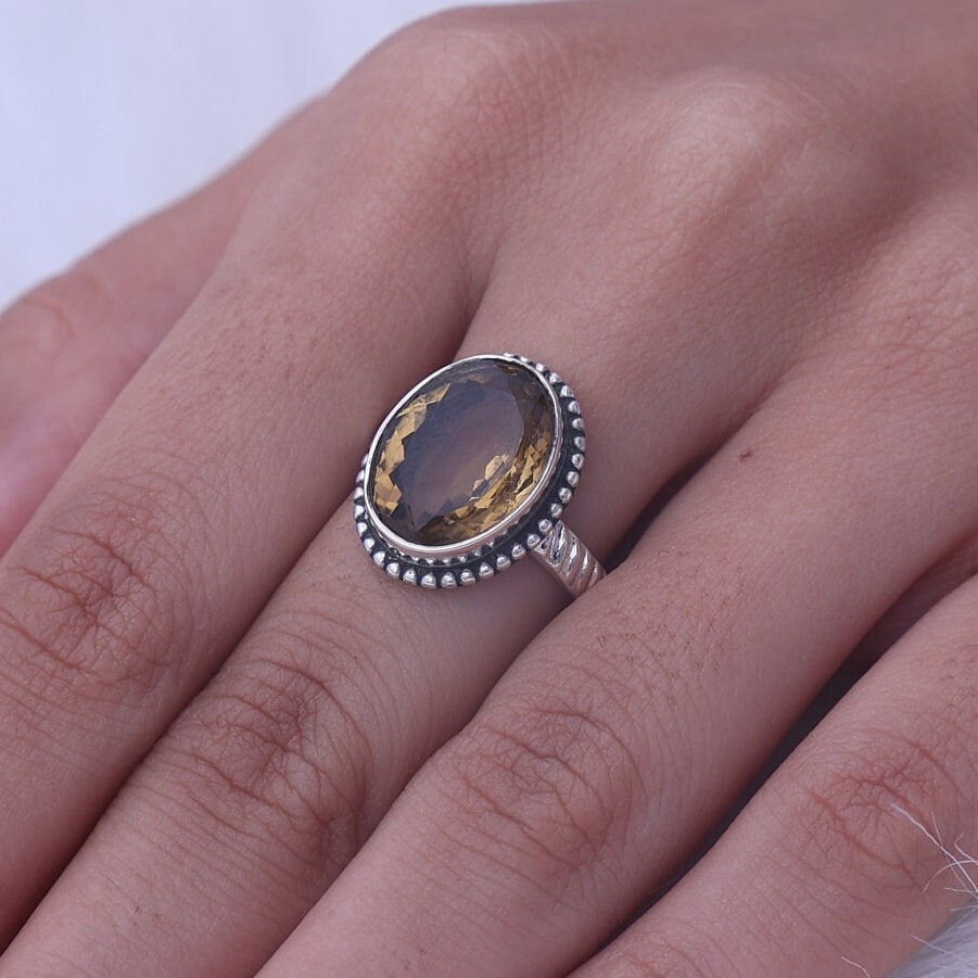 Citrine Sterling Silver Ring