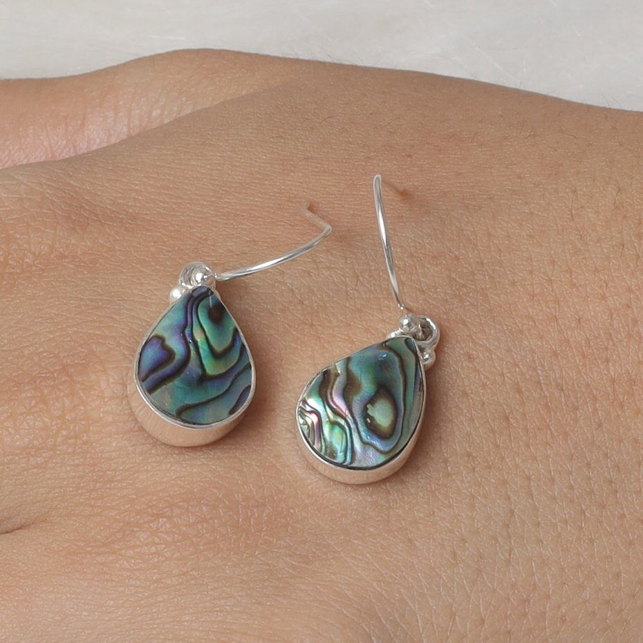 Abalone Shell Sterling Silver Earrings