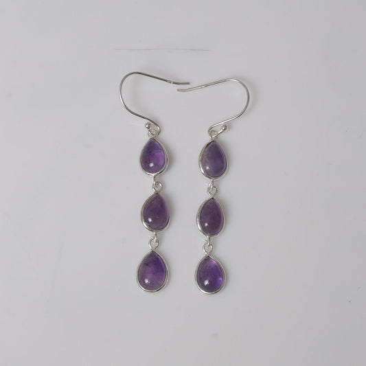 Amethyst Sterling Silver Earrings