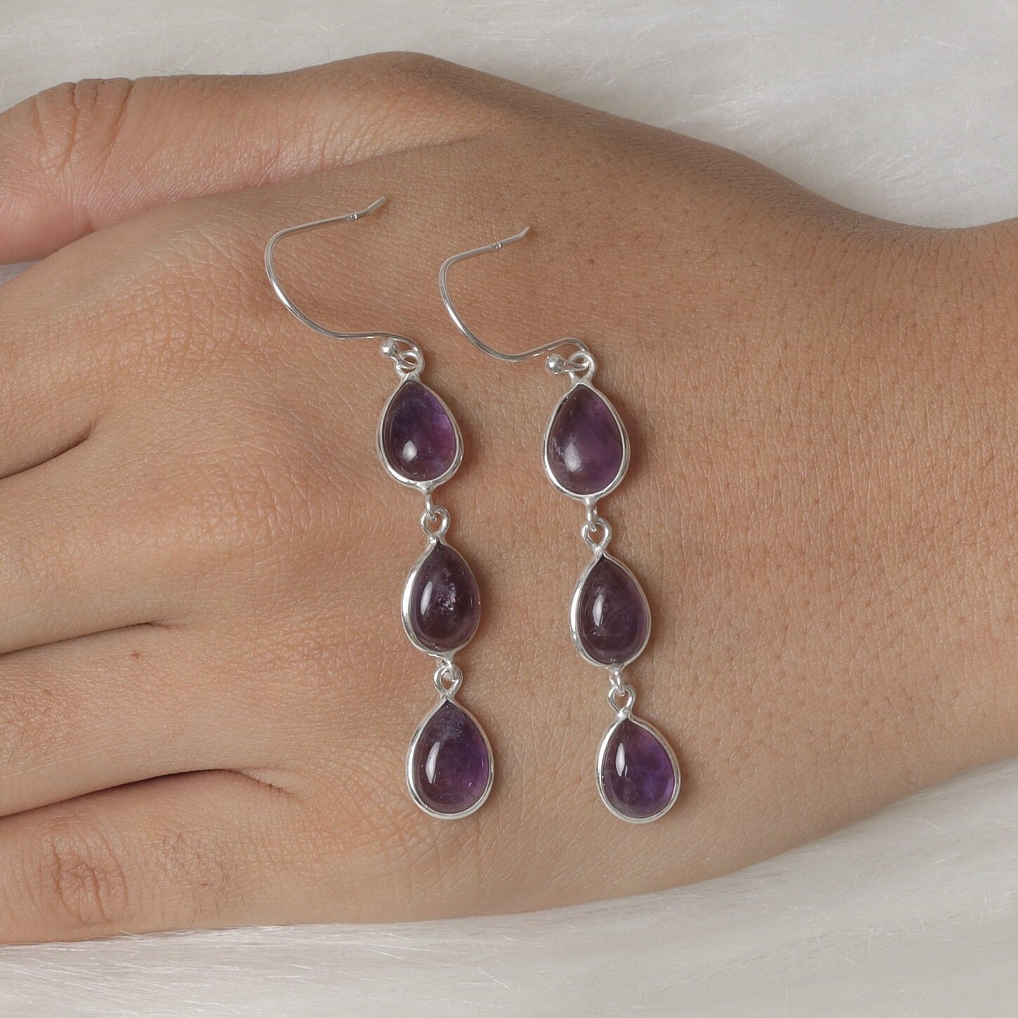 Amethyst Sterling Silver Earrings