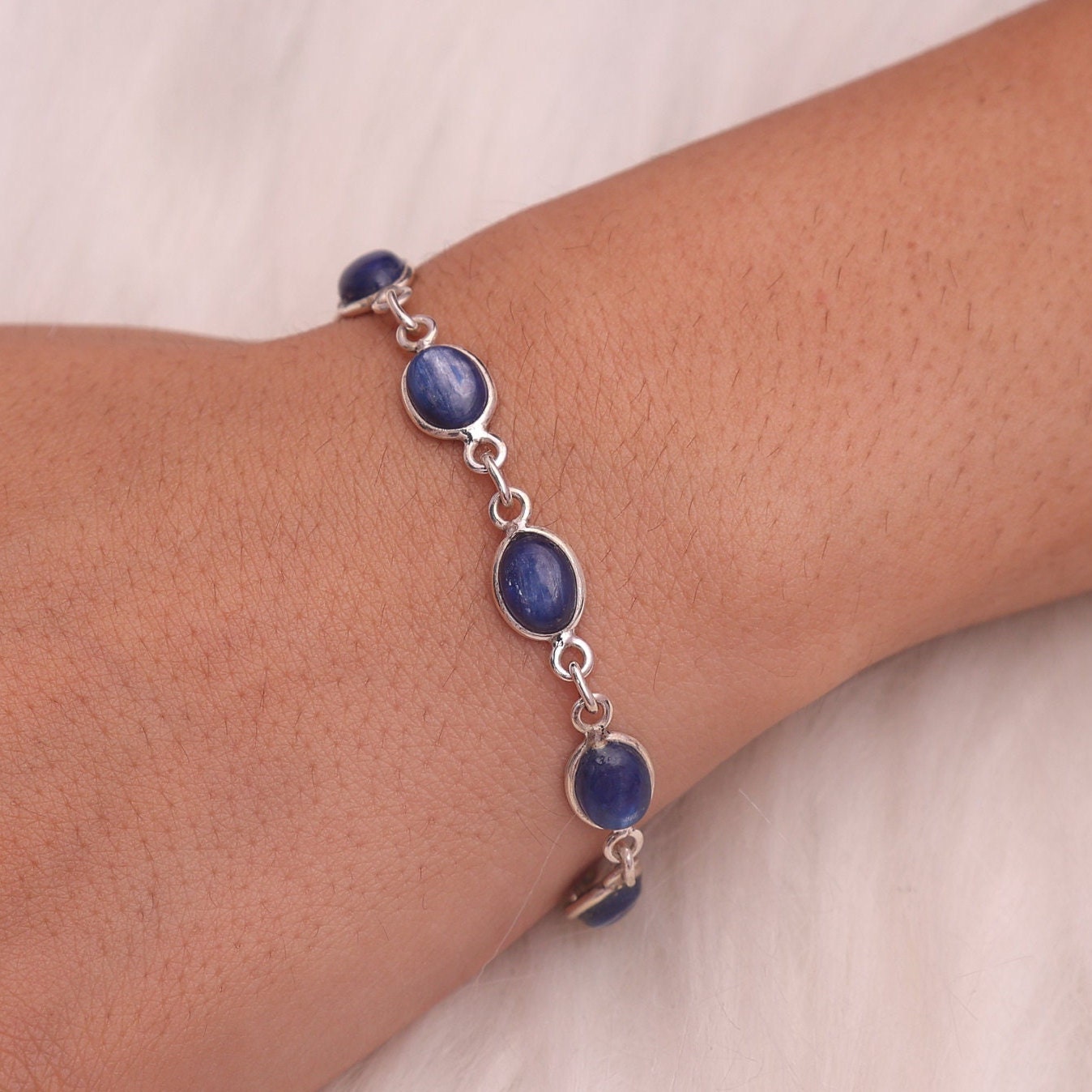 Kyanite Sterling Silver Bracelet