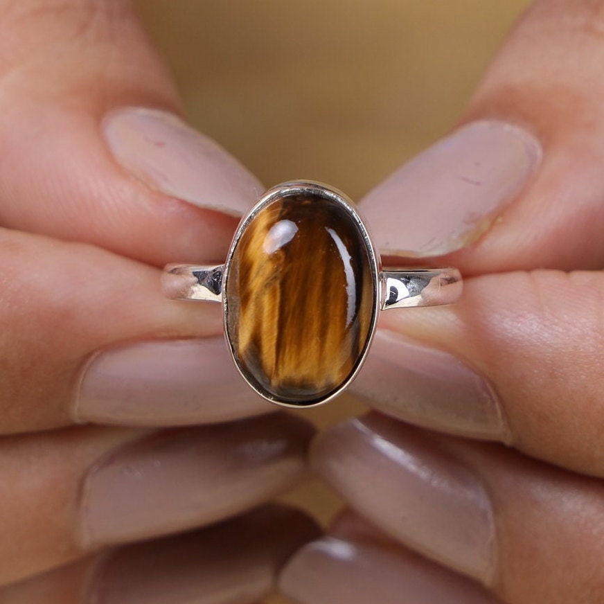 Tiger Eye Sterling Silver Ring