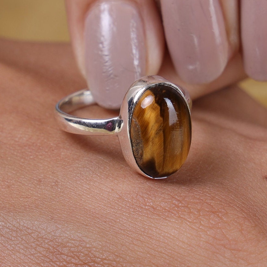 Tiger Eye Sterling Silver Ring