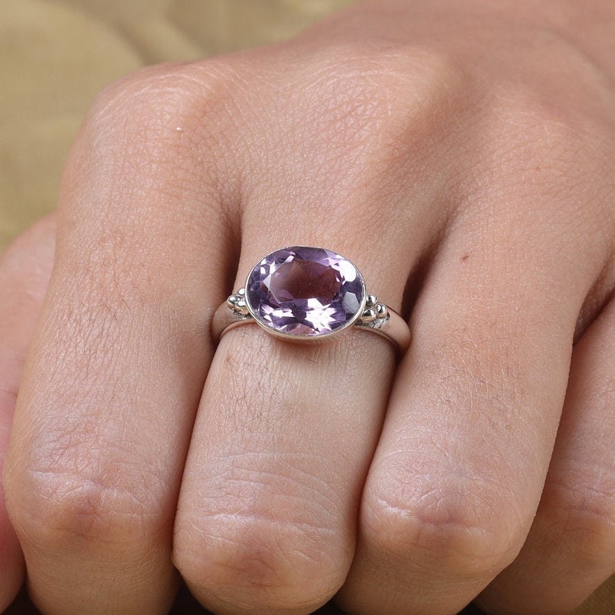 Amethyst Sterling Silver Ring