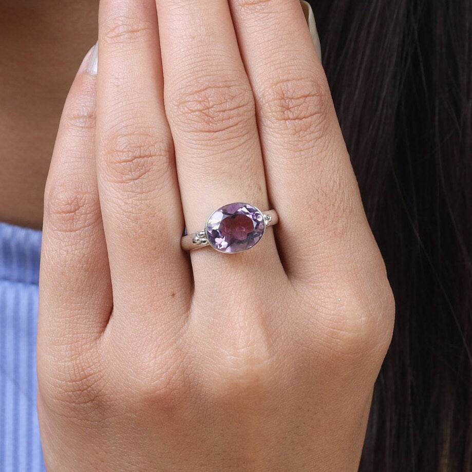 Amethyst Sterling Silver Ring