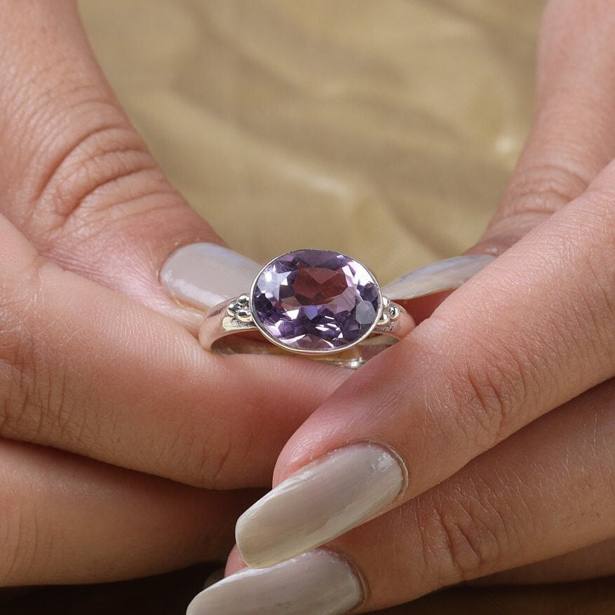 Amethyst Sterling Silver Ring