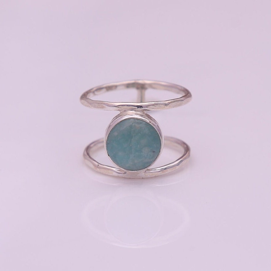 Amazonite Sterling Silver Ring