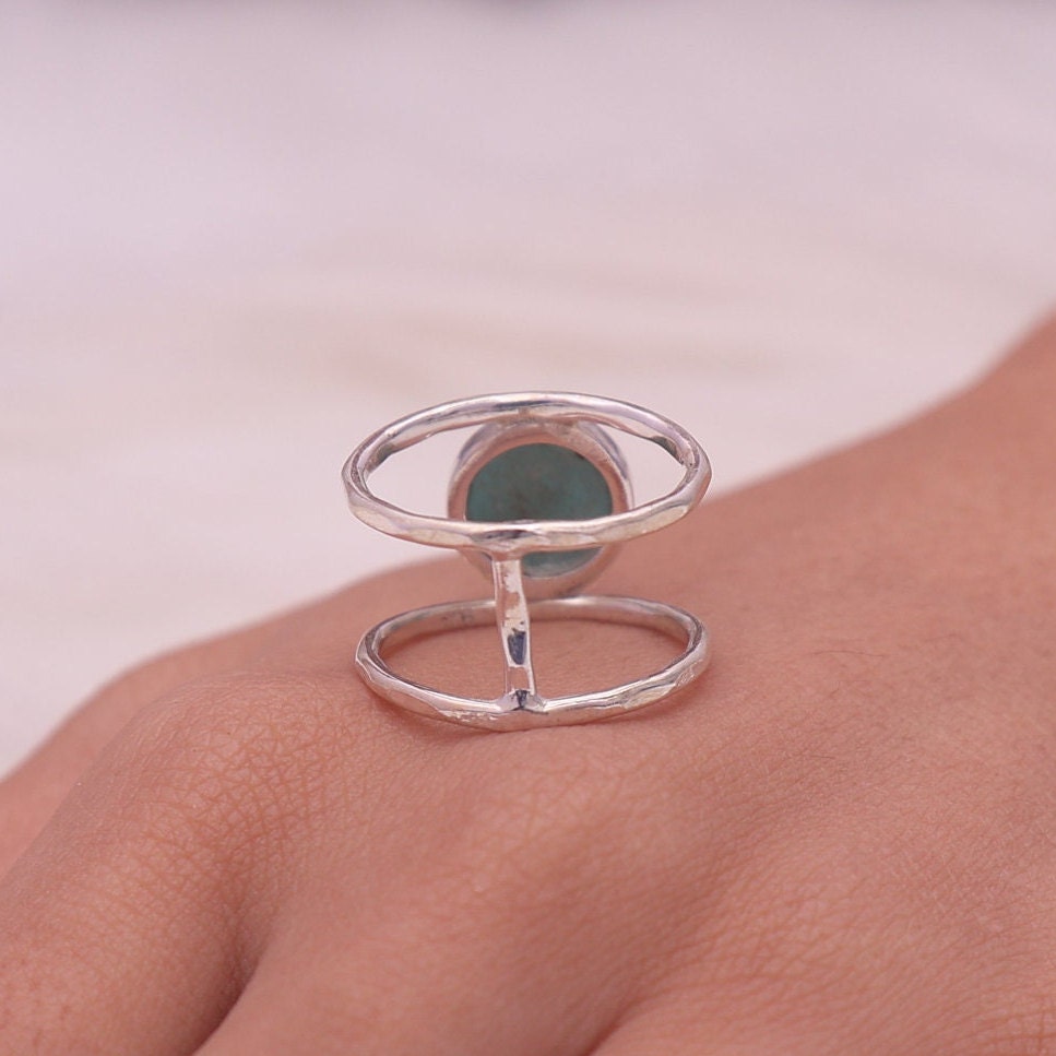 Amazonite Sterling Silver Ring