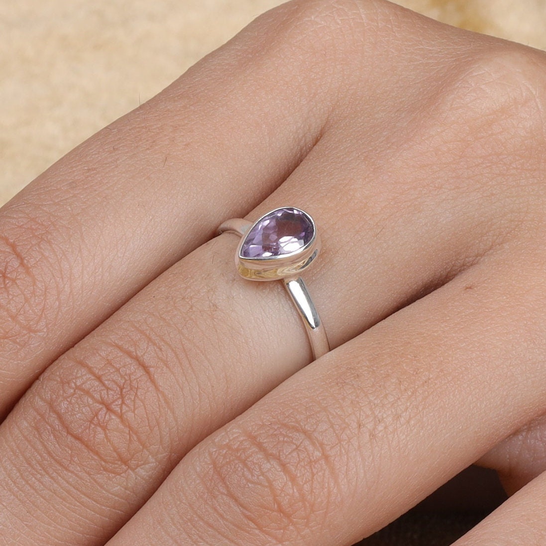 Amethyst 925 Sterling Silver Ring