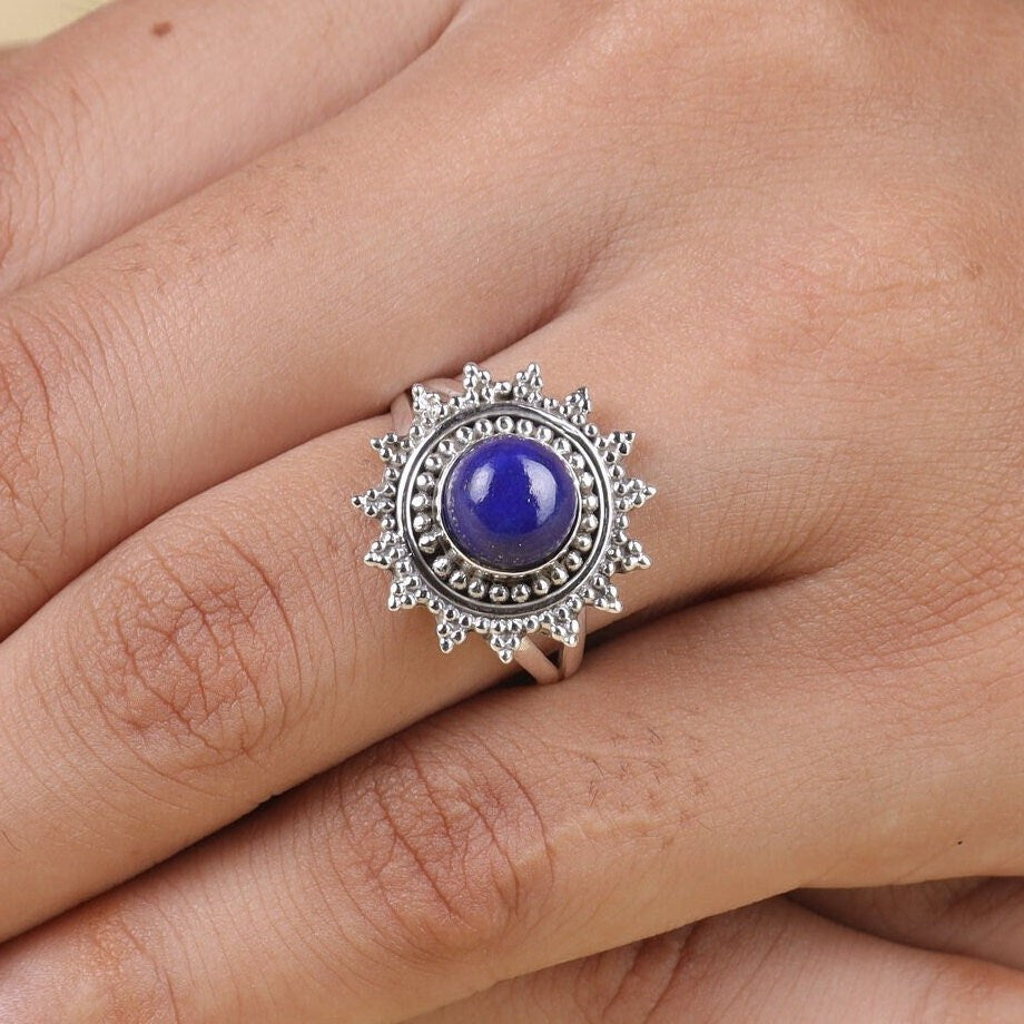 Lapis Lazuli Sterling Silver Ring