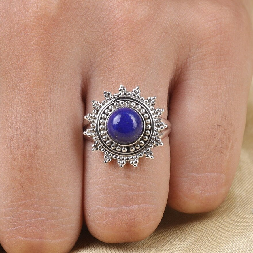 Lapis Lazuli Sterling Silver Ring