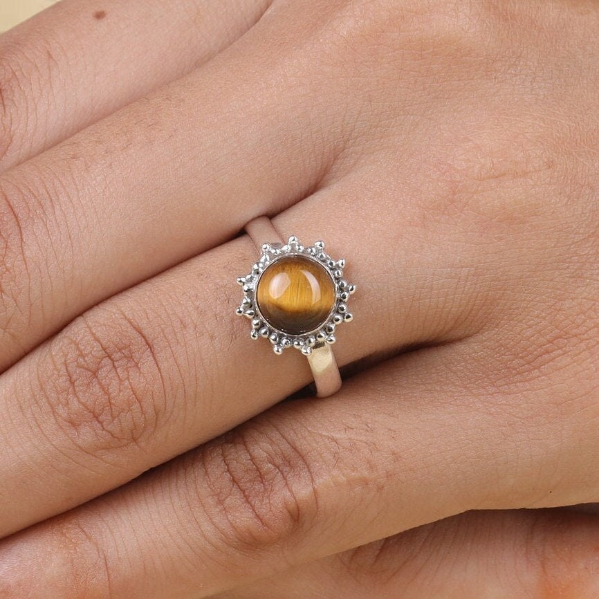 Tiger Eye Sterling Silver Ring