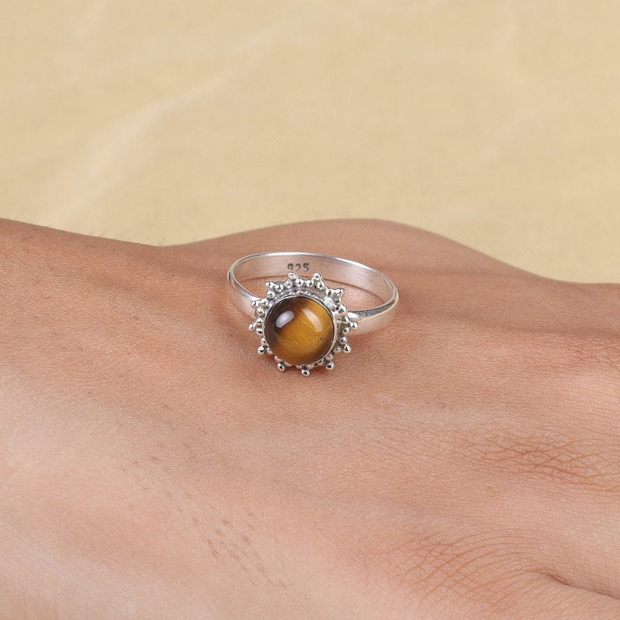 Tiger Eye Sterling Silver Ring