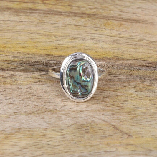 Abalone Shell Sterling Silver Ring