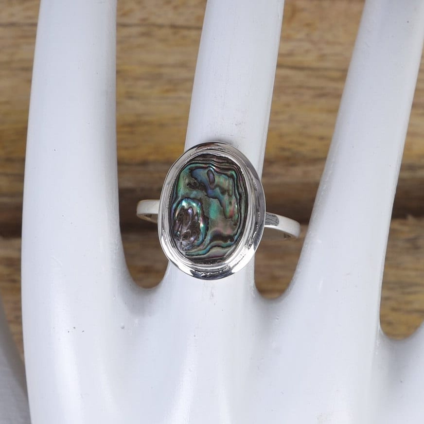 Abalone Shell Sterling Silver Ring