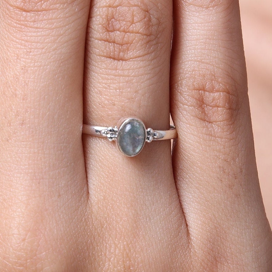 Labradorite Sterling Silver Ring