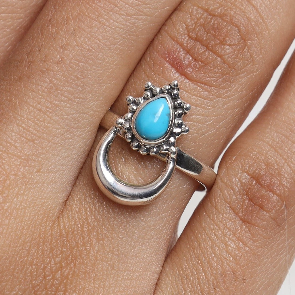 Arizona Turquoise Ring Sterling Silver Ring